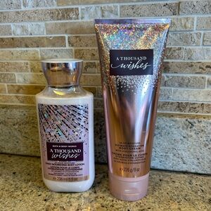 A Thousand Wishes body lotion and cream by Bath & Body Works